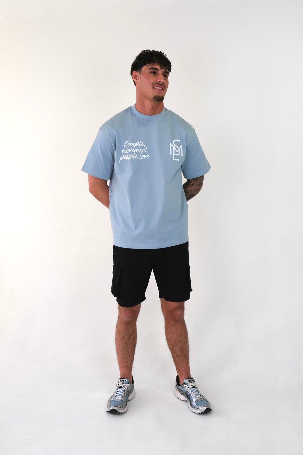 SIGNATURE MONOLOGUE TSHIRT (BABY BLUE)