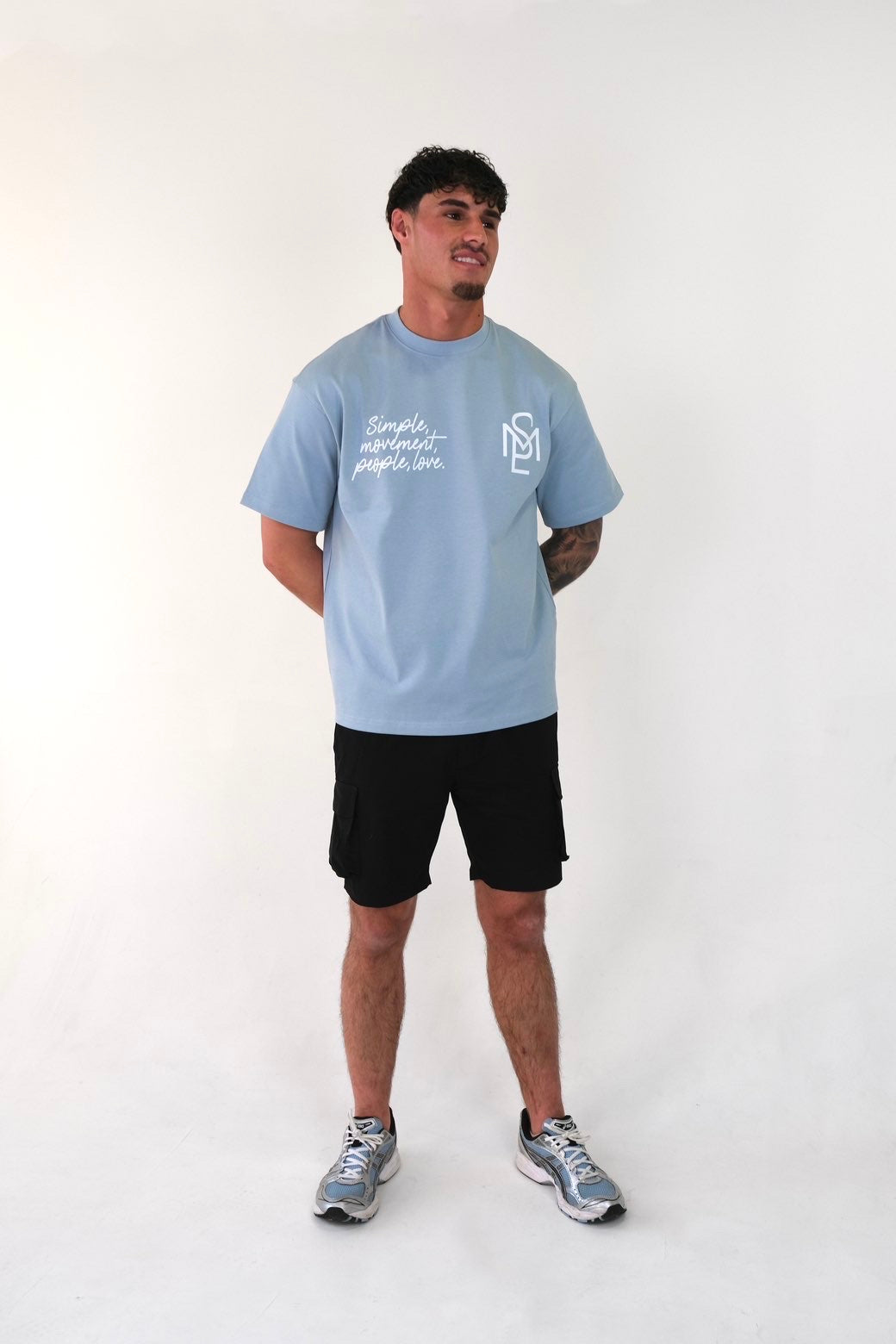 SIGNATURE MONOLOGUE TSHIRT (BABY BLUE)
